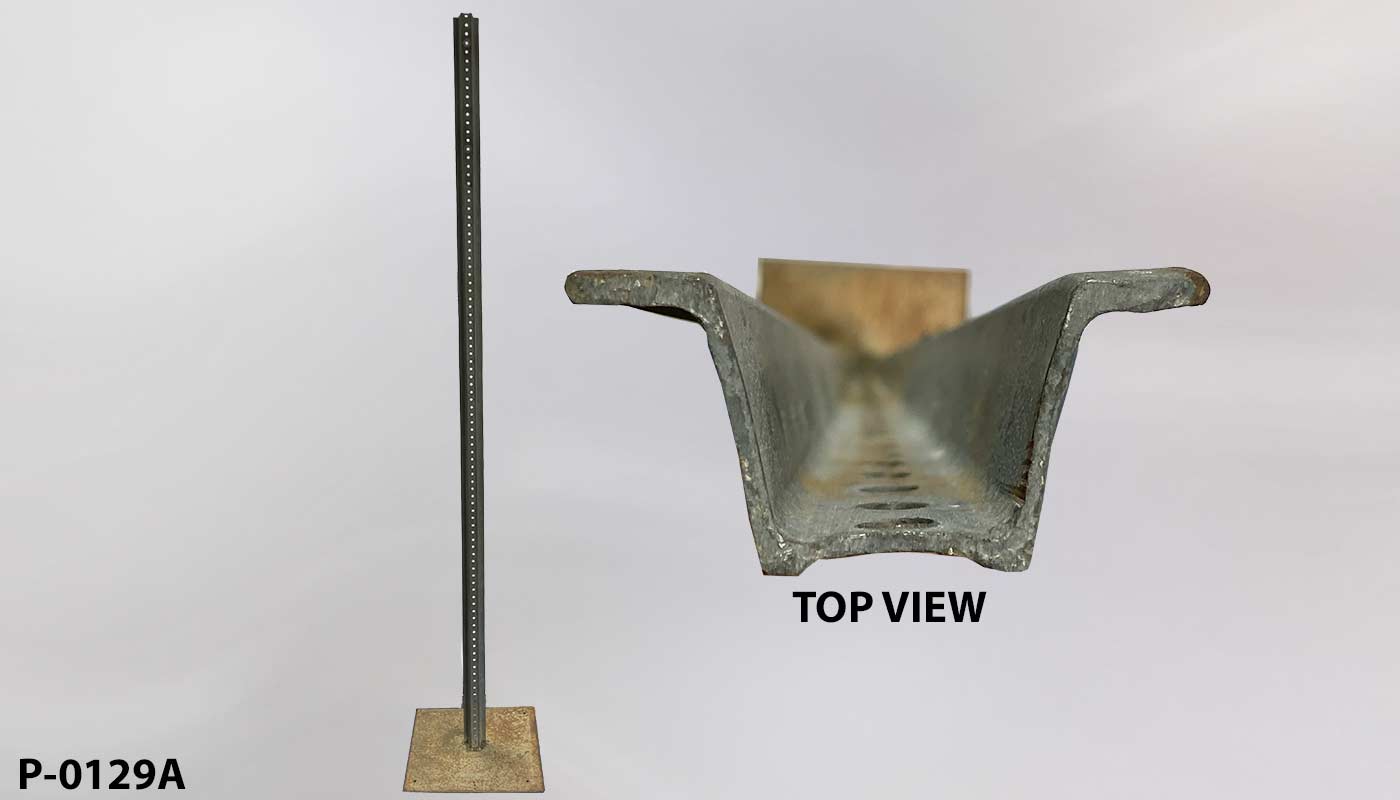 Post w/ base, stock number P-0129