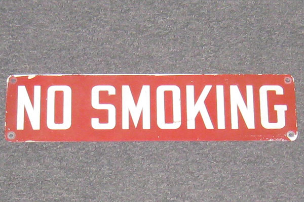 Sign-No Smoking, stock number S-0025