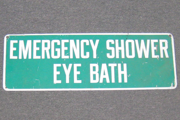 Sign-Emergency Shower Eye Bath, stock number S-0055