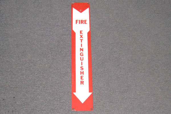 Sign-Fire Extinguisher, stock number S-0075l