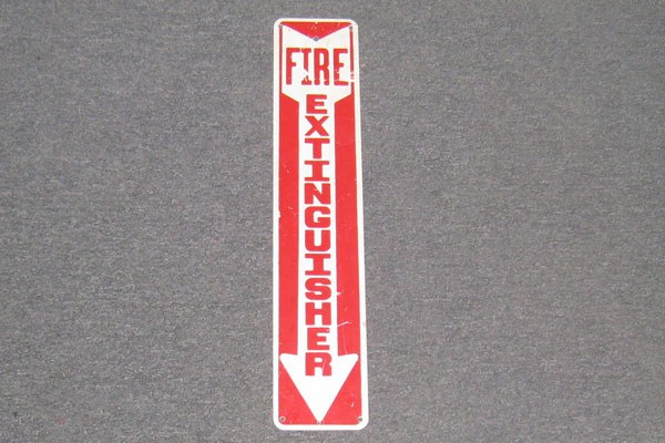 Sign-Fire Extinguisher, stock number S-0075m