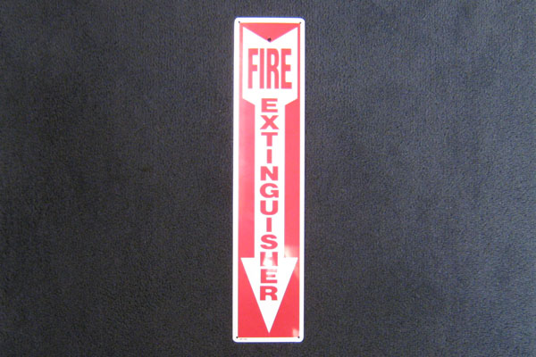 Sign-Fire Extinguisher, stock number S-0075s