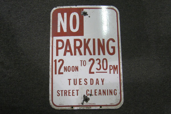 Sign-No parking 12:00 noon to 2:30 PM Tuesday Street Cleaning, stock number S-0139t