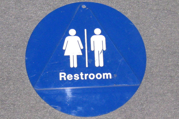 Sign-Restroom, stock number S-0148