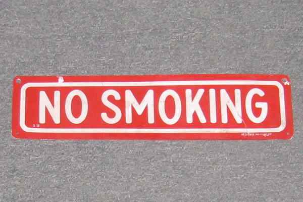 Sign-No Smoking, stock number S-0155