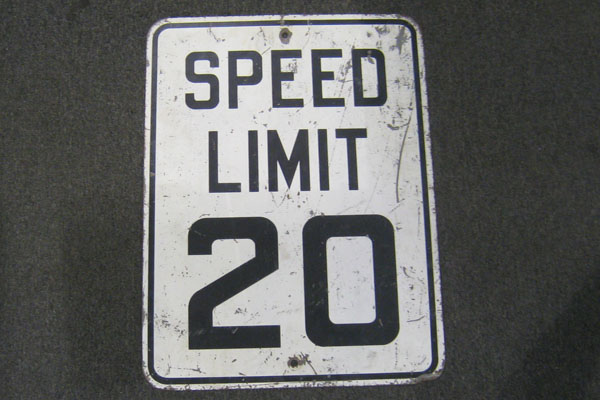Sign-Speed Limit 20, stock number S-0172