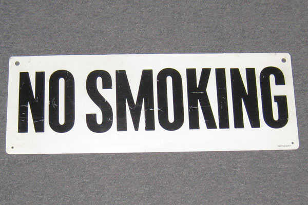 Sign-No Smoking, stock number S-0346