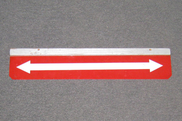 Sign-<------>, stock number S-0350