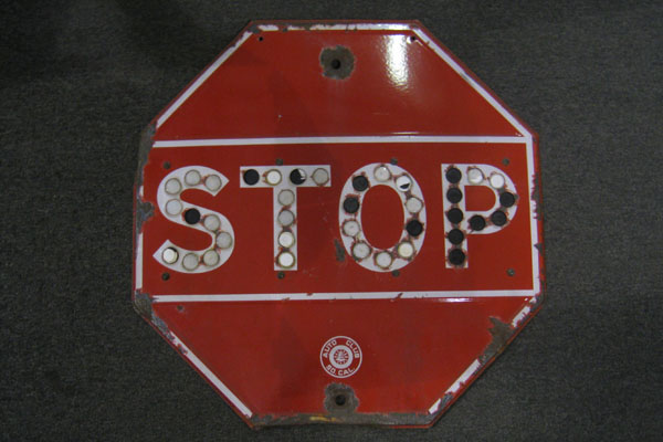Sign-STOP - period, stock number S-0352