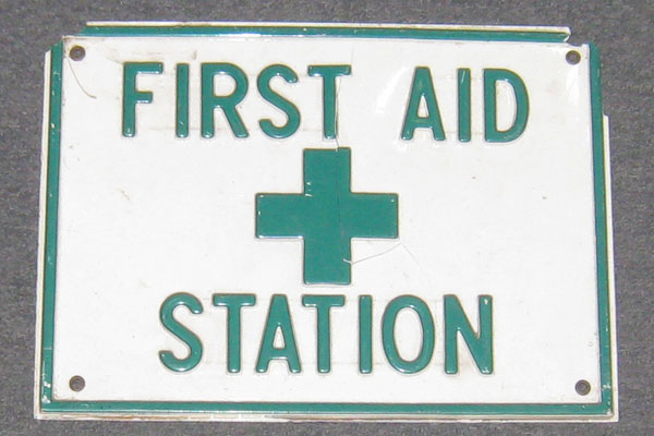 Sign-First Aid + Station, stock number S-0397
