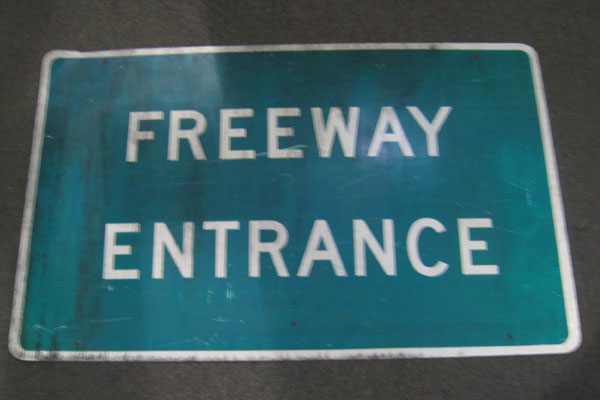 Sign-Freeway Entrance, stock number S-0440