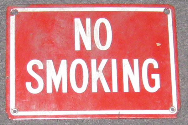 Sign-No Smoking, stock number S-0447