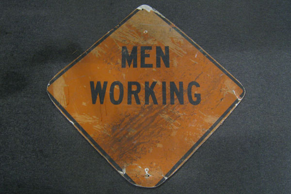Sign-Men Working, stock number S-0483