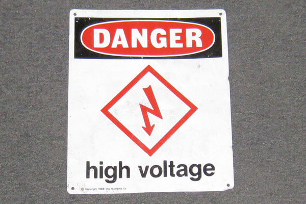 Sign-Danger, stock number S-0550