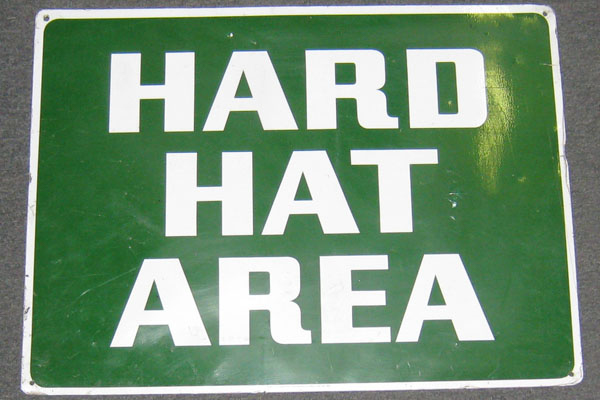 Sign-Hard Hat Area, stock number S-0746