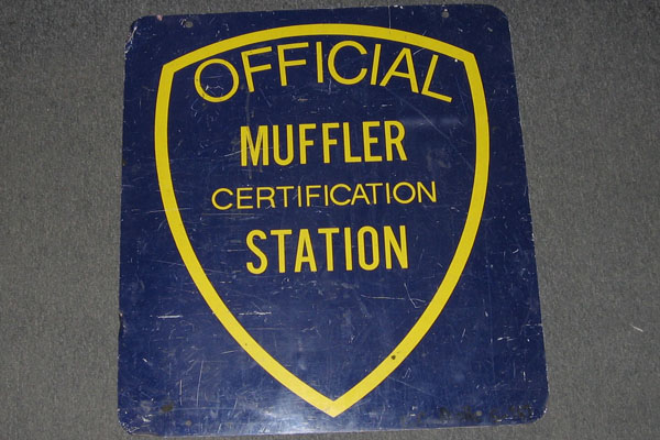 Sign-Official Muffler Certification Station, stock number S-0767
