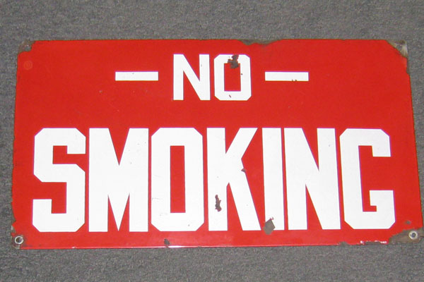 Sign-No Smoking, stock number S-0851