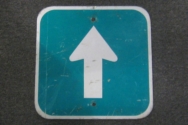 Sign----->, stock number S-0914