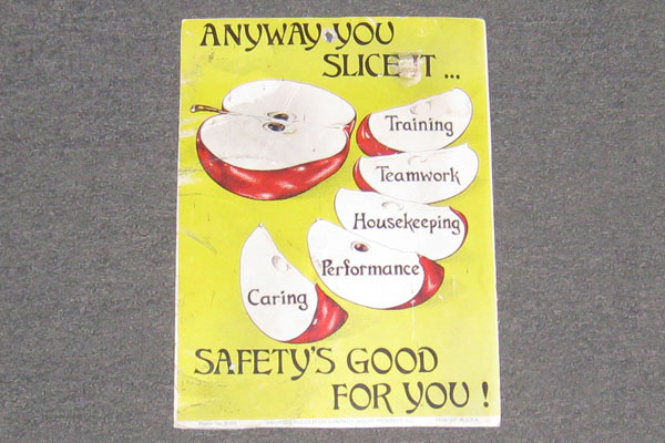 Safety poster, stock number S-0941