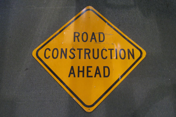 Sign-Road Construction Ahead, stock number S-0947