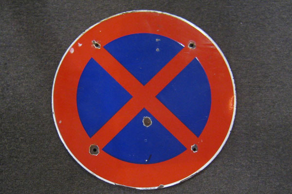 Sign-Foreign - road sign, stock number S-0958
