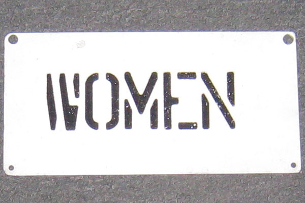 Sign-Women, stock number S-1038