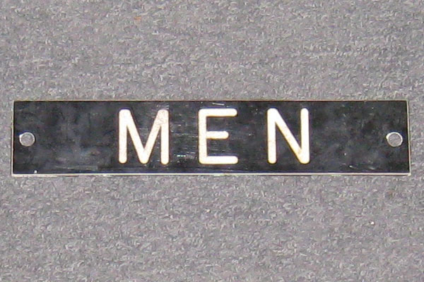 Sign-MEN, stock number S-1055