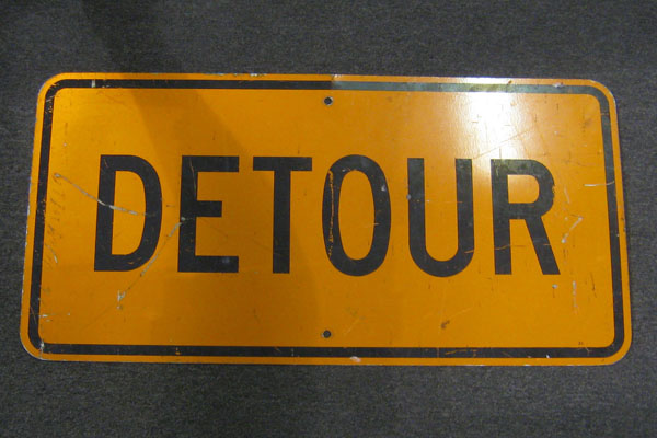 Sign-Detour, stock number S-1067