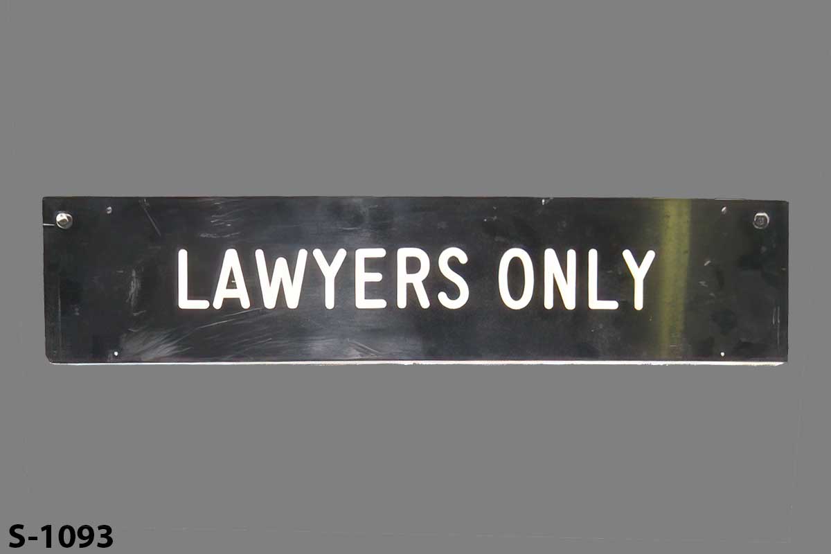 Sign-Lawyers Only, stock number S-1093