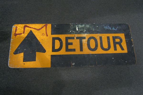 Sign- <Detour, stock number S-1164