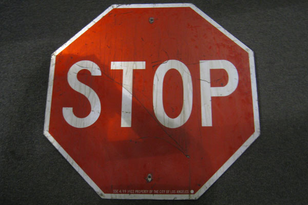 Sign-Stop, stock number S-1168