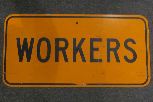 Sign-Workers, stock number S-1266