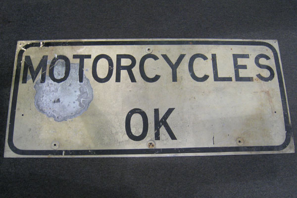 Sign-Motorcycles Ok, stock number S-1323