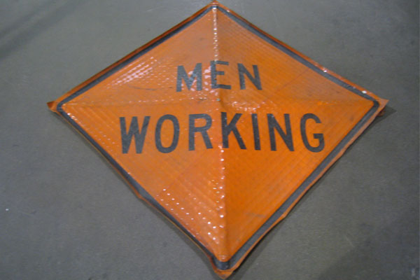 Sign-Men Working, stock number S-1375