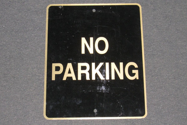 Sign-NO PARKING, stock number S-1403
