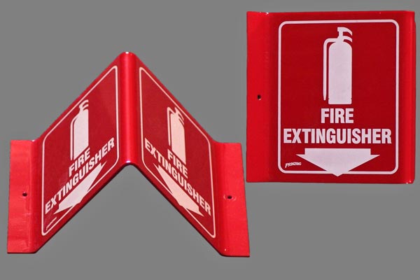 Sign-Fire Extinguisher ¯V¯, stock number S-1404