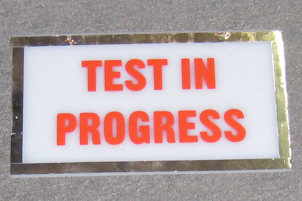 Sign-Test In Progress, stock number S-1410