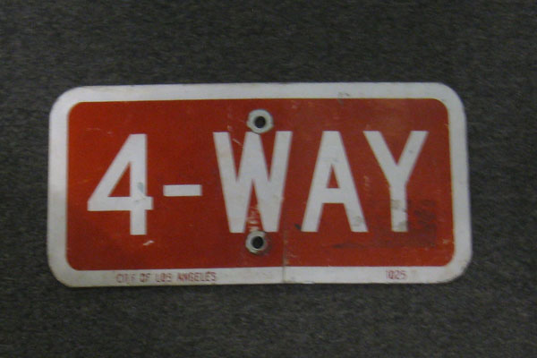 Sign-4 Way, stock number S-1450
