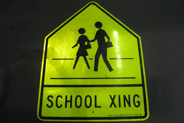 Sign-School Xing, stock number S-1473