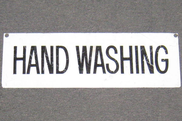 Sign-Hand Washing, stock number S-1528