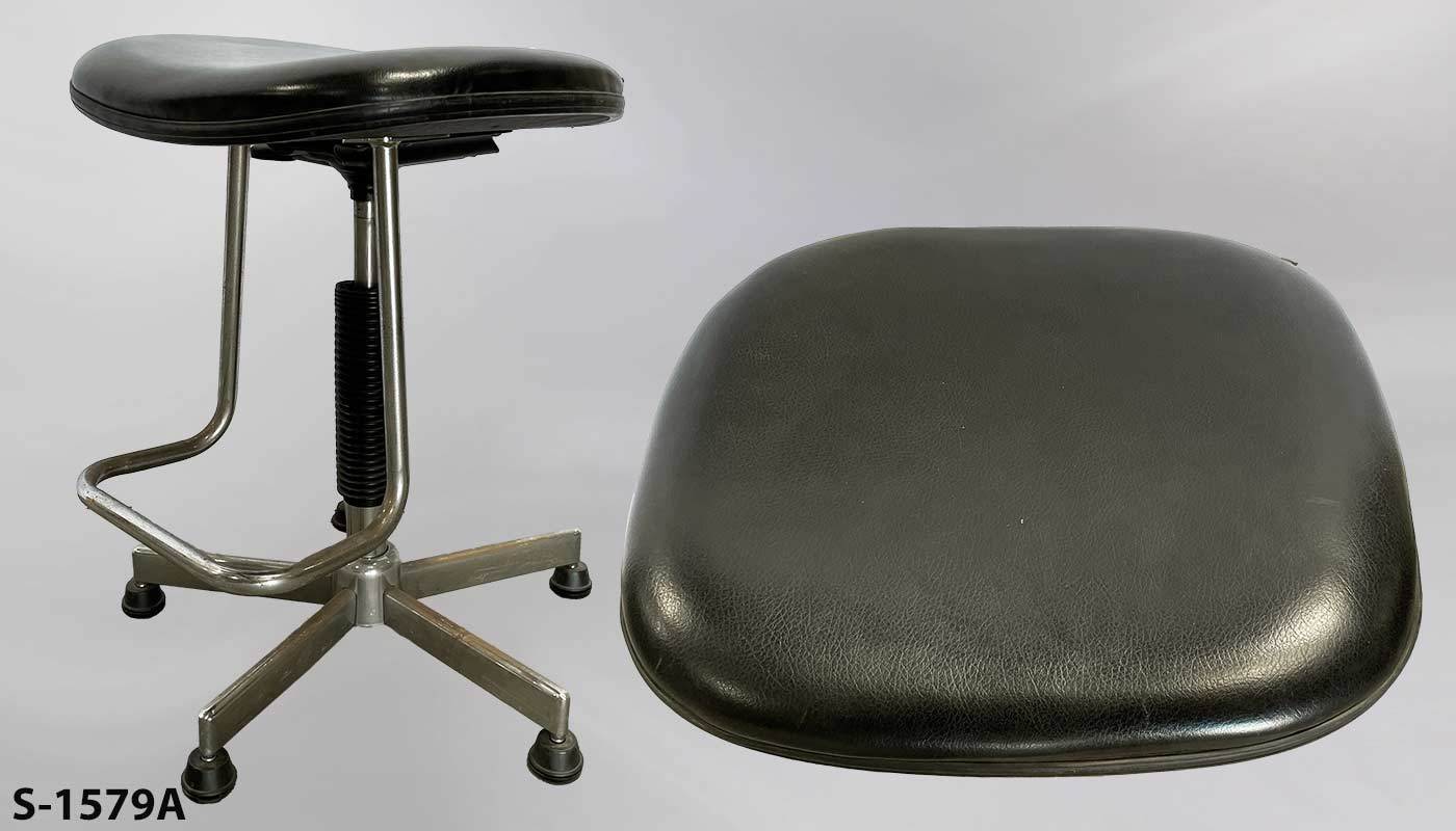 Stool w/ footrest, stock number S-1579a