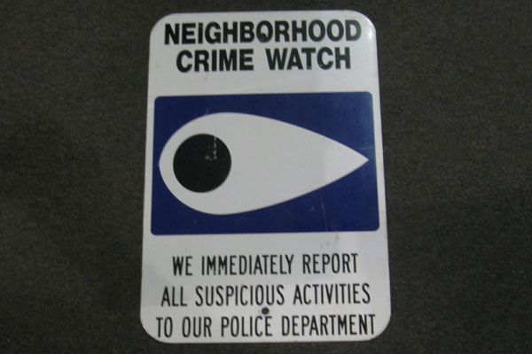 Sign-Neighborhood Crime Watch, stock number S-1641