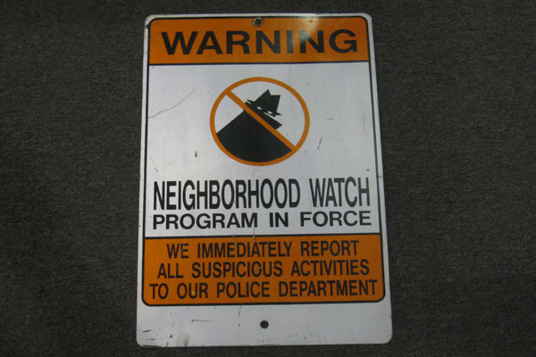 Sign-Warning Neighborhood Watch Prog. Enforced..., stock number S-1645