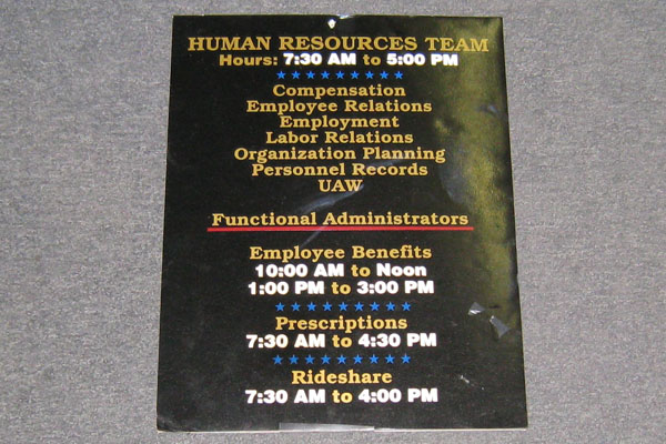 Sign-Human Resources Team, stock number S-1656