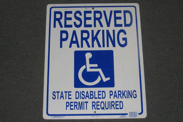 Sign-Reserved Parking, stock number S-1683