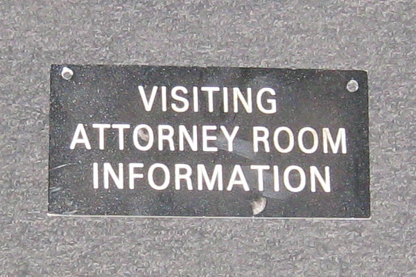 Sign-Visiting Attorney Room Information, stock number S-1694