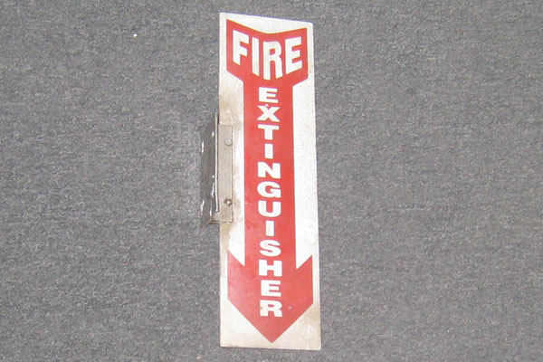 Sign-Fire Extinguisher, stock number S-1831