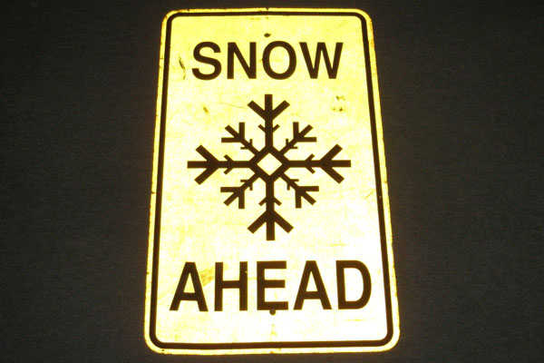 Sign-Snow Ahead, stock number S-1859