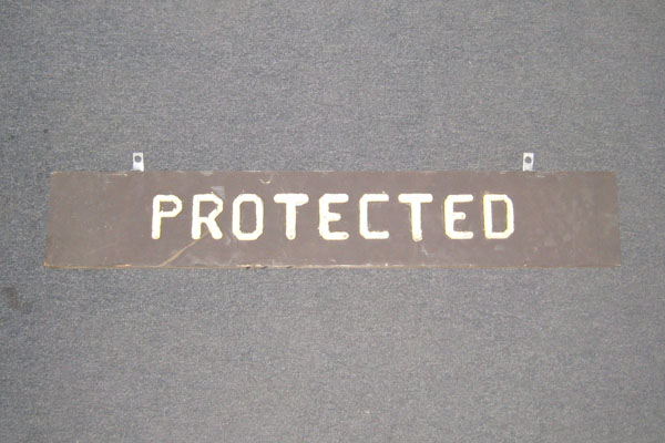 Sign-Protected, stock number S-1878