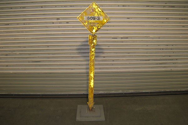 Sign-Electrical Main 609-3, stock number S-1937